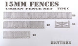Assorted Panelled Fences (15mm)