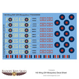 140 Wing (DH Mosquitos) decal sheet