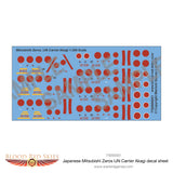 Japanese Mitsubishi Zeros IJN Carrier Akagi decal sheet