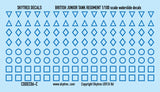 British Tank Markings - Blue